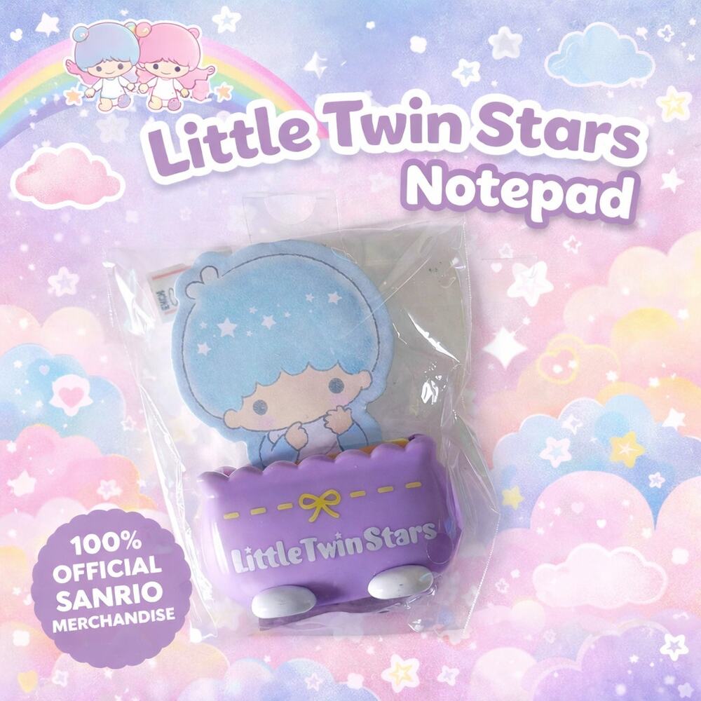 Sanrio Little Twin Stars Kiki Mini Notepad Set NEW